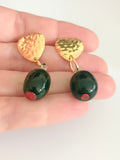 Pendientes Aceitunas de vidrio