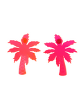 Pendientes Palmeras neón rosa