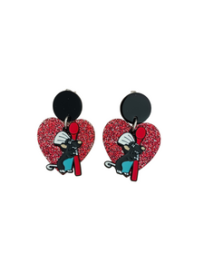 Pendientes Remy y corazón