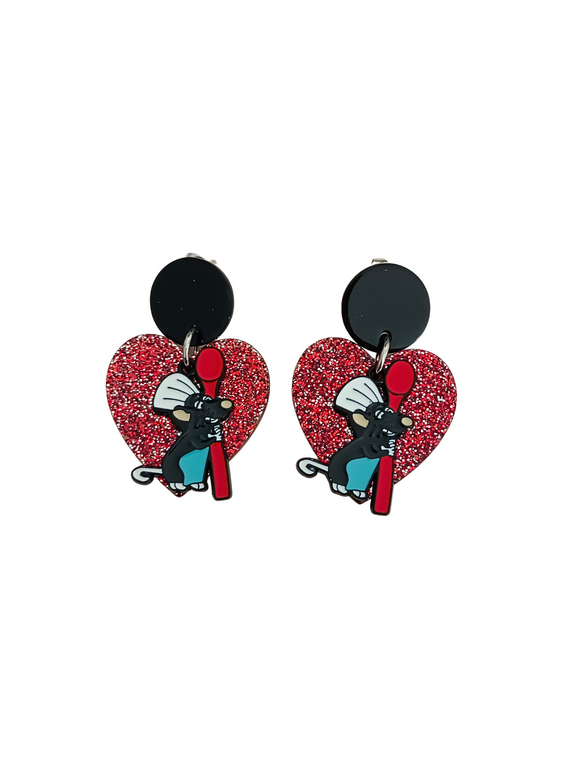 Pendientes Remy y corazón