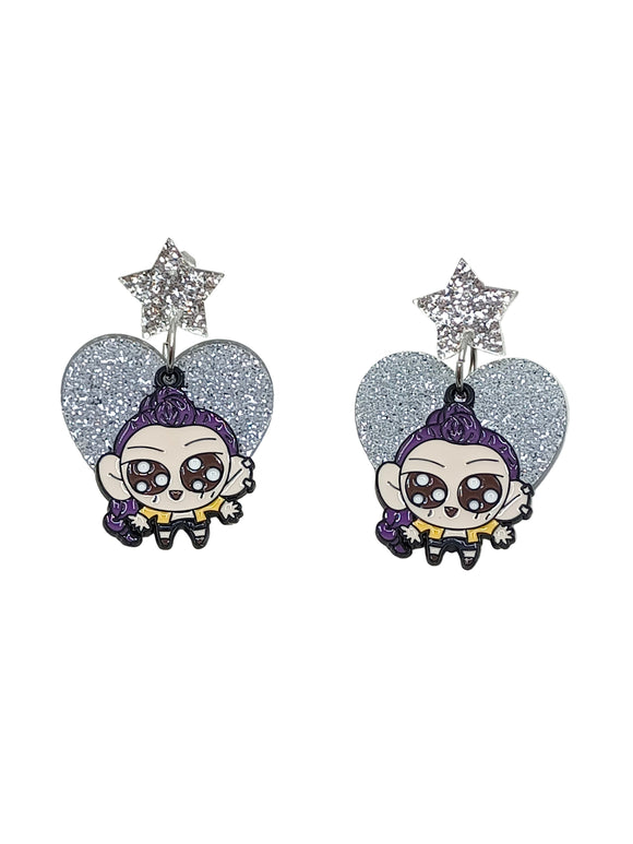 Pendientes Rumi y corazón