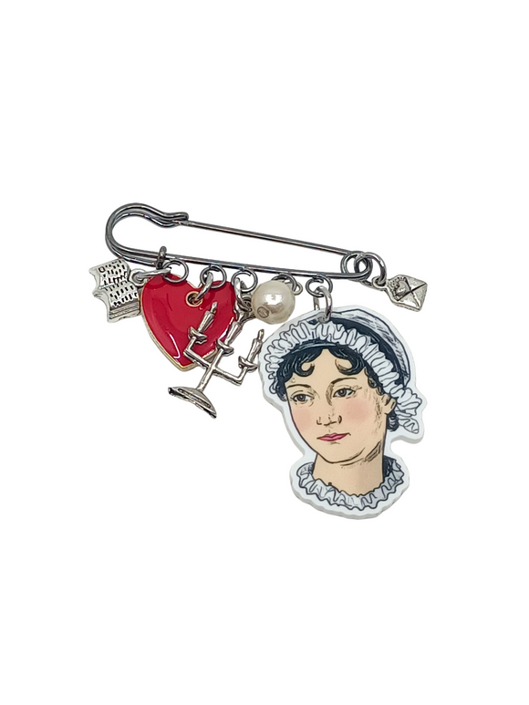 Broche imperdible Jane Austen
