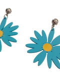 Pendientes Margaritas africanas azules