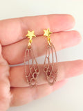 Pendientes Alas de hada y estrellas