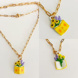 Colgante Libro con flores