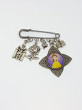 Broche imperdible Kokeshi Bella