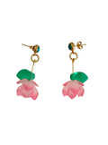 Pendientes Flores Lotos rosas