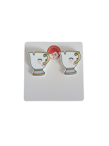 Pendientes botón minis Chip
