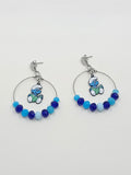 Pendientes aros Pitufo lector