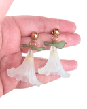 Pendientes Flores blancas