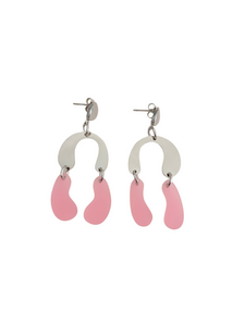 Pendientes Lúmina Rosa pastel