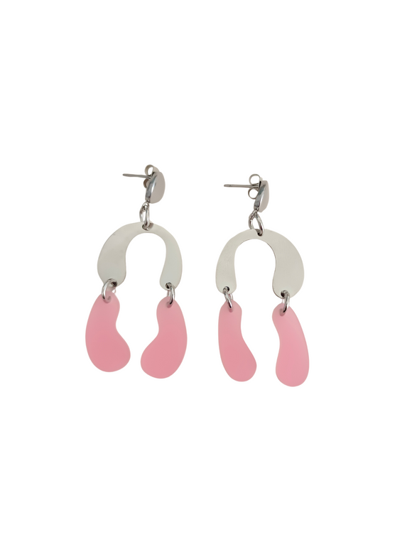 Pendientes Lúmina Rosa pastel