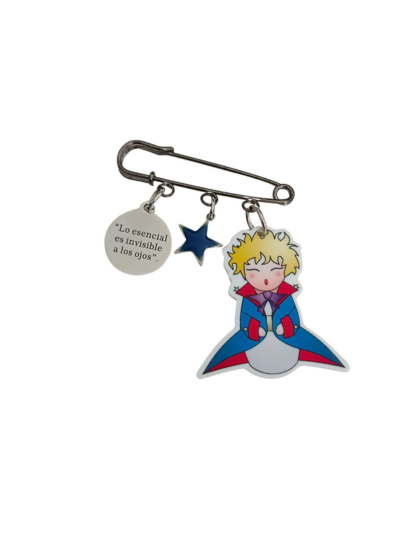 Broche imperdible Kokeshi Principito