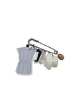 Broche imperdible Café