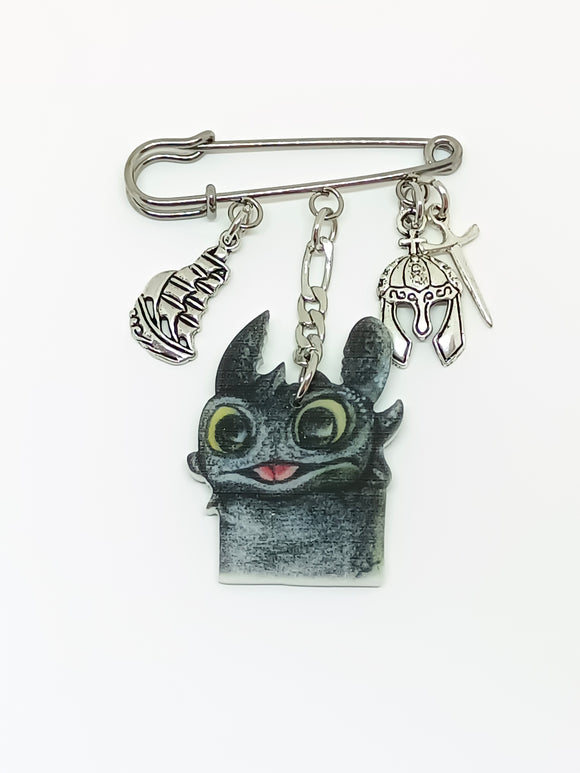 Toothless safety pin