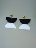 Pendientes Blanco y negro