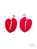 Pendientes Anturios rojos