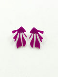 Pendientes Algas violetas