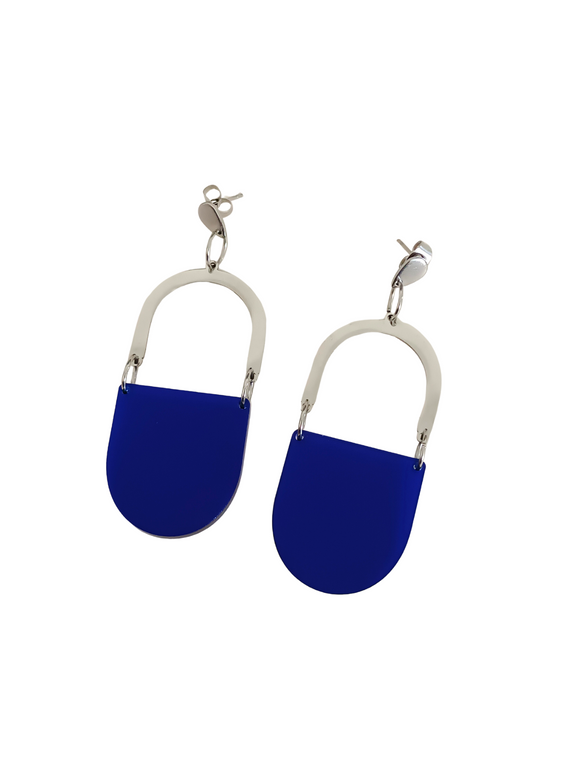 Pendientes Lúmina Azul eléctrico