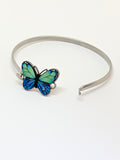 Butterfly rigid bracelet