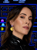 Pendientes No te comas el coco lila