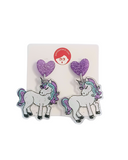 Pendientes glitter Unicornio kawaii