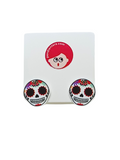 Mexican skull mini earrings
