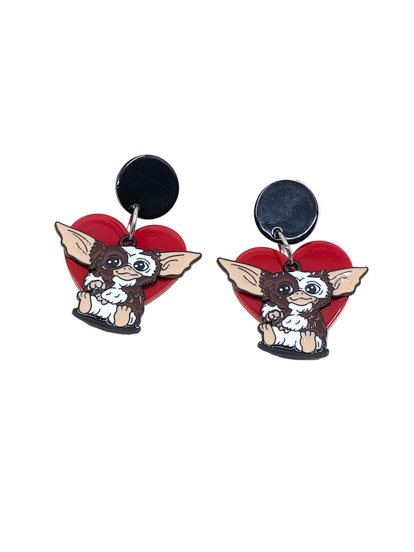 Pendientes Gizmo y corazones