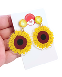 Pendientes Girasol