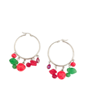 Pendientes argollas Manzanas