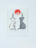 Pendientes Gatos enamorados
