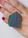Anillo holográfico Fragmento de Aurora Boreal