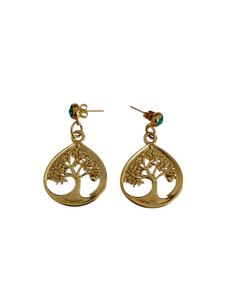Pendientes Árbol dorado