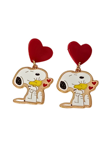 Pendientes Perrito y corazón