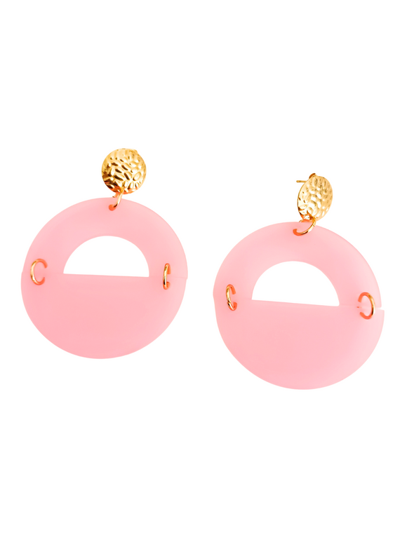 Pendientes Lúmina Rosa pastel