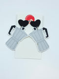 Pendientes Cafeteras y corazones
