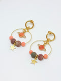 Pendientes aros Saturno