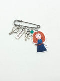 Broche imperdible Kokeshi Brave