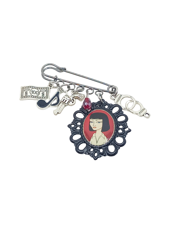 Broche imperdible Mia Wallace de Pulp Fiction