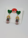 Pendientes minis Kokeshi Paquita