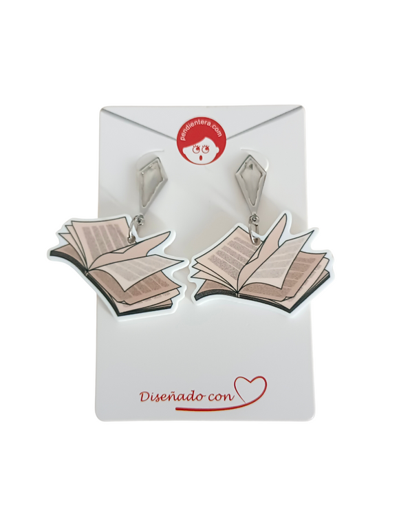 Pendientes Libros abiertos
