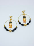 Pendientes aros El beso de Klimt