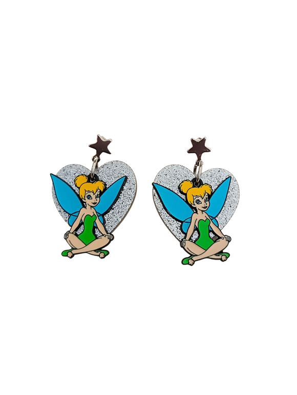 Pendientes Campanilla y corazón