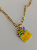 Colgante Libro con flores