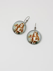 Pendientes Alice in Wonderland