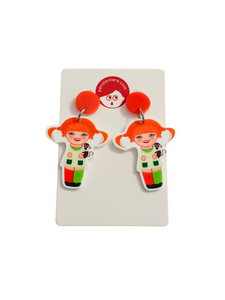 Kokeshi Pippi Earrings 