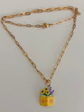 Colgante Libro con flores