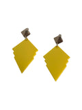 Pendientes Art déco amarillos