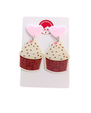 Pendientes Cupcake de Fresa y chocolate