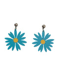 Pendientes Margaritas africanas azules